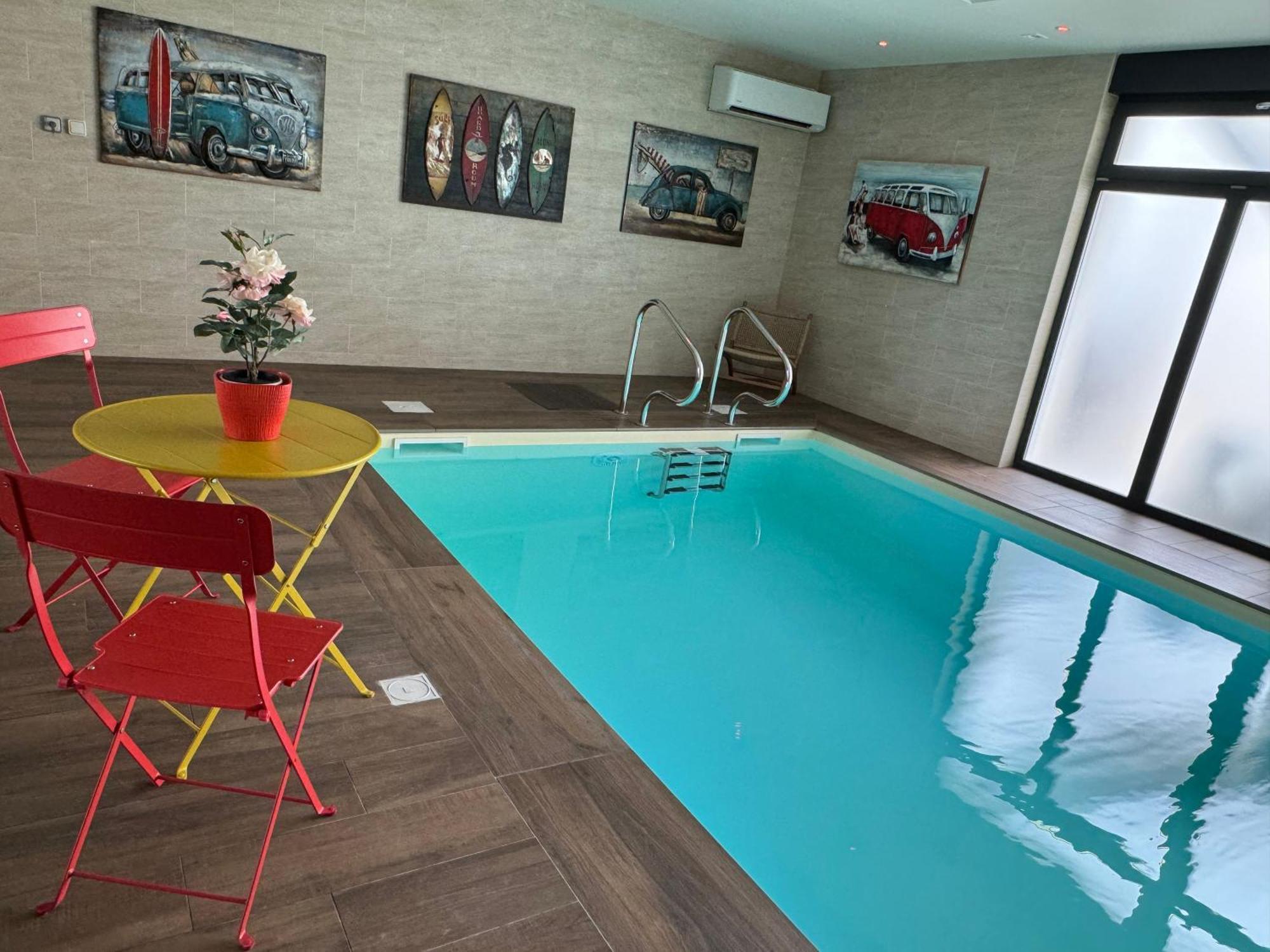 Loft Spa Reims-fr 200m2 privatifs, piscine intérieure chauffée, spa et parking Esterno foto